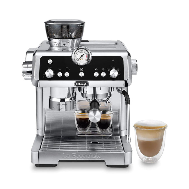DeLonghi La Specialista Prestigio Semi-Automatic Espresso Machine EC9355M (Silver) - REFURBISHED