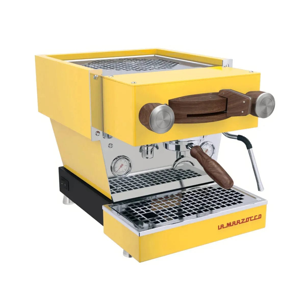 La Marzocco Linea Mini R Dual Boiler Semi-Automatic Espresso Machine (Yellow) Espresso Machine (Prosumer) La Marzocco Walnut