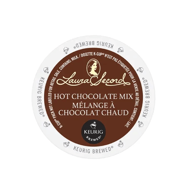 Laura Secord Hot Chocolate Mix K-Cup® Pods (Box of 24) - Best Before Sep 24, 2024 K-Cups Laura Secord