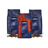 Lavazza Whole Bean Espresso Variety Pack (3x 1kg/2.2lb) Whole Bean Coffee Lavazza