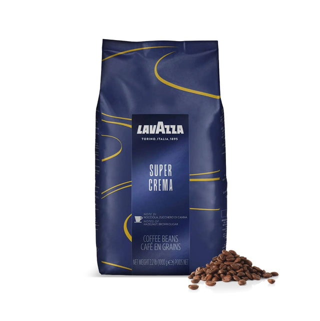 Lavazza Super Crema Espresso Coffee Beans (1kg / 2.2lb) Whole Bean Coffee Lavazza