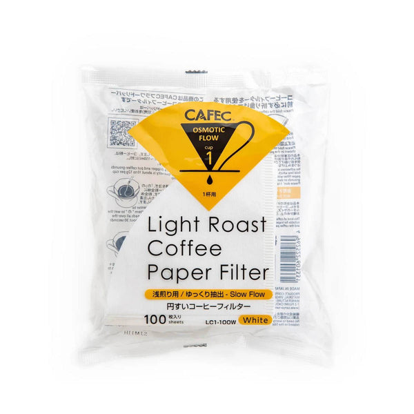 CAFEC Light Roast Paper Coffee Filter (1 Cup, Size 01)