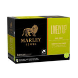 Marley Coffee Lively Up! Single Serve Coffee Pods (Box of 24) K-Cups Marley Coffee