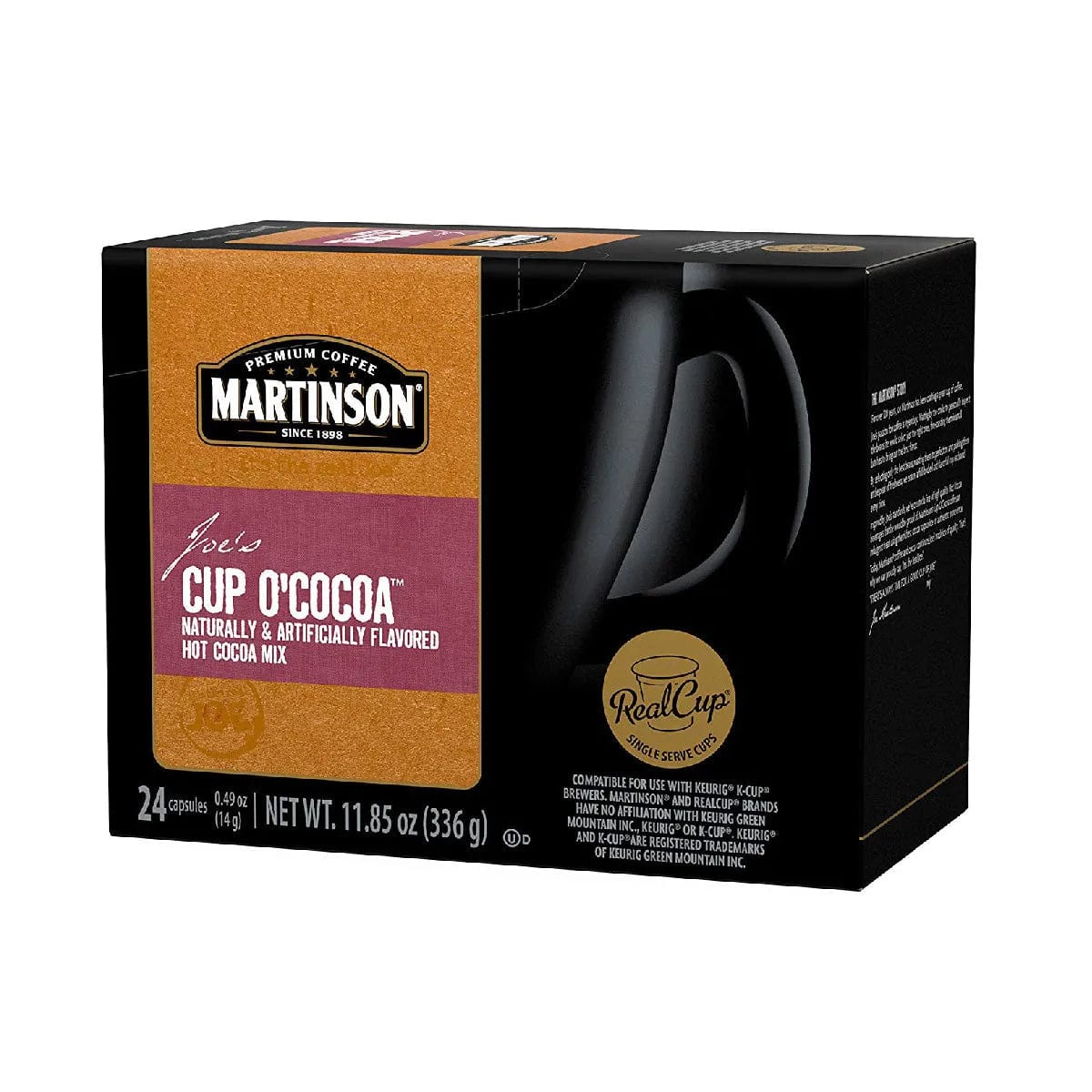 Martinson Cup O'Cocoa Single Serve Pods (Box of 24) K-Cups Martinson