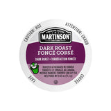 Martinson Coffee Dark Roast Single Serve Pods (Case of 96) K-Cups Martinson