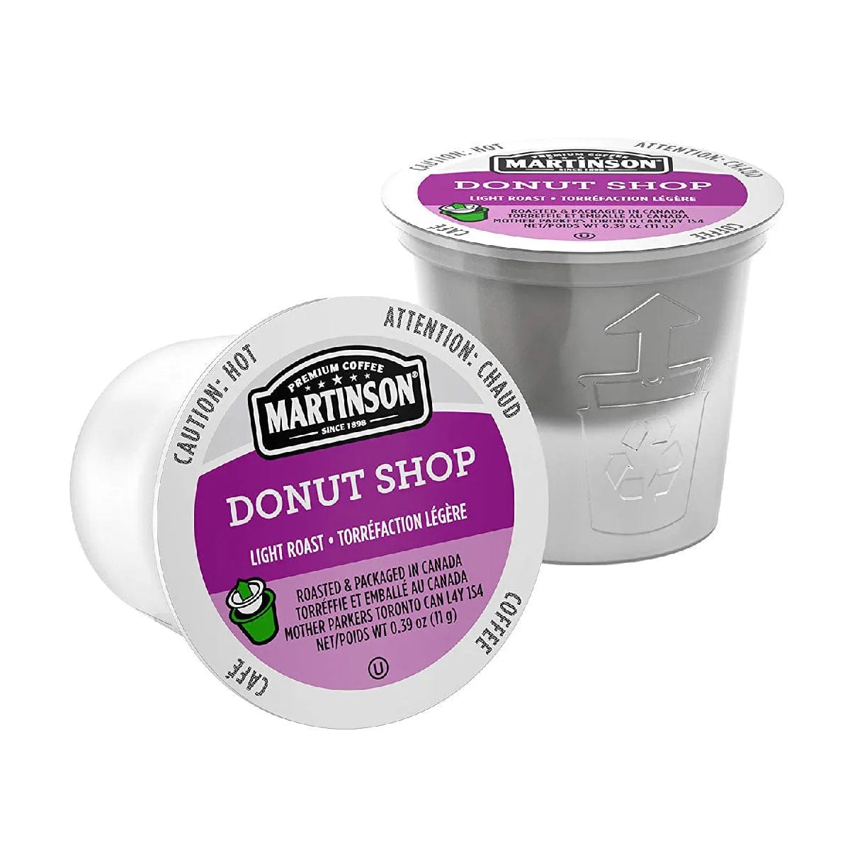 Martinson Coffee Donut Shop Single Serve Pods (Box of 24) K-Cups Martinson