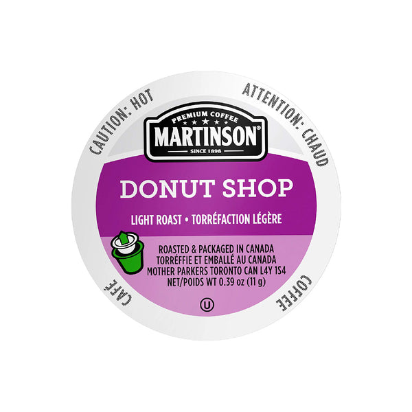 Martinson Coffee Donut Shop Single Serve Pods (Case of 96)