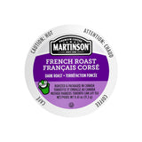 Martinson Coffee French Roast Single Serve Pods (Case of 96) K-Cups Martinson