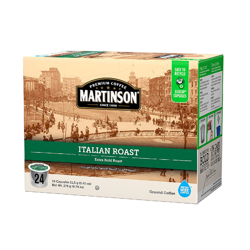 Martinson Coffee Italian Roast Single Serve Pods (Case of 96)