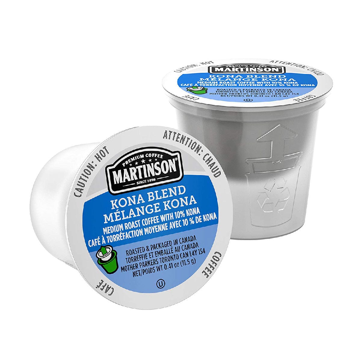 Martinson Coffee Kona Blend Single Serve Pods (Box of 24) K-Cups Martinson
