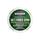 Martinson Coffee Joe's Power Down Decaf Single Serve Pods (Case of 96) K-Cups Martinson