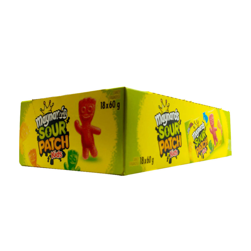 Maynards Sour Patch Kids Gummy Candy Bulk 60g Bags (Case of 18)
