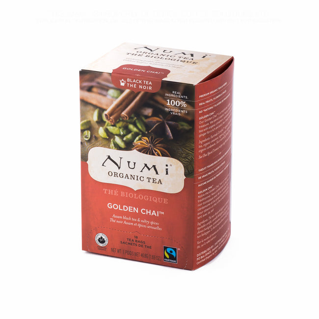 Numi Organic Tea: Golden Chai Tea Bags