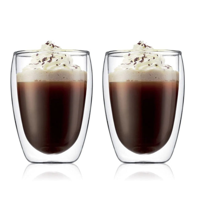 Bodum Pavina Large 12oz Double Walled Coffee Glasses (Set of 2) DISCOUNT_HIDDEN_PRODUCT Bodum