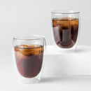 Bodum Pavina Large 12oz Double Walled Coffee Glasses (Set of 2)