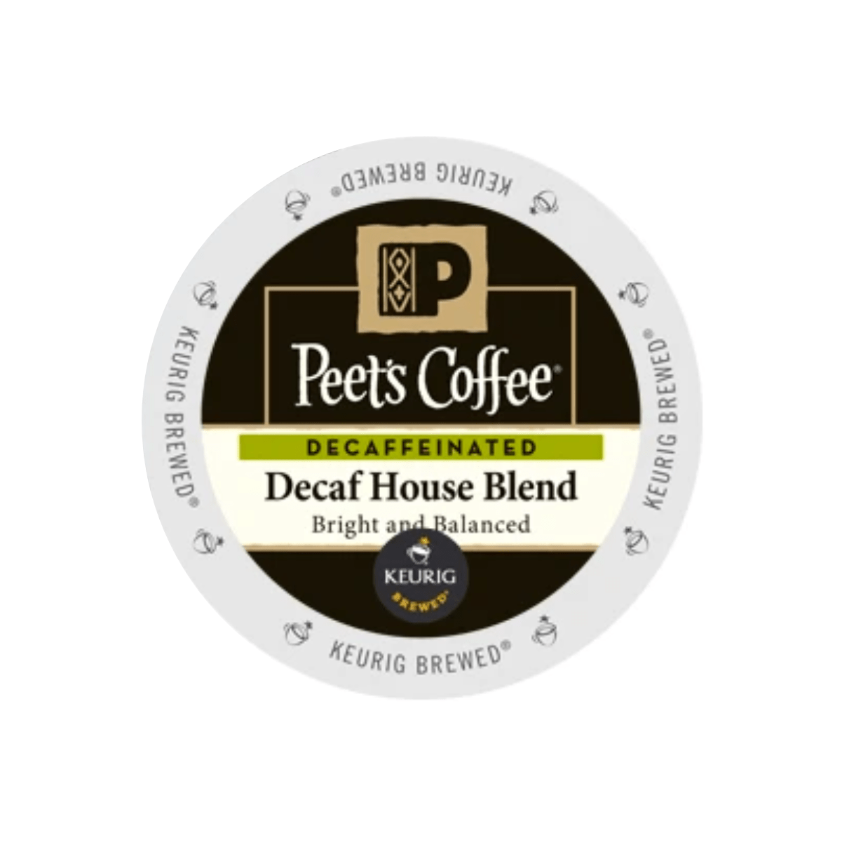 Peet's Coffee Decaf House Blend K-Cup® Pods (Box of 10) K-Cups Peet's Coffee