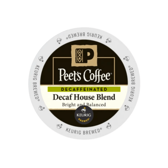 Peet's Coffee Decaf House Blend K-Cup® Pods (Case of 60) K-Cups Peet's Coffee