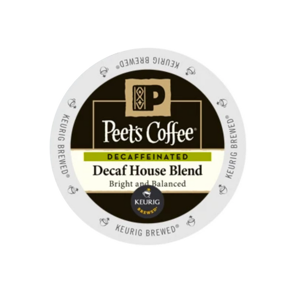 Peet's Coffee Decaf House Blend K-Cup® Pods (Case of 60)
