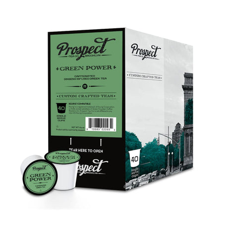Prospect Tea Green Power Single-Serve Pods (Case of 120) K-Cups Prospect Tea