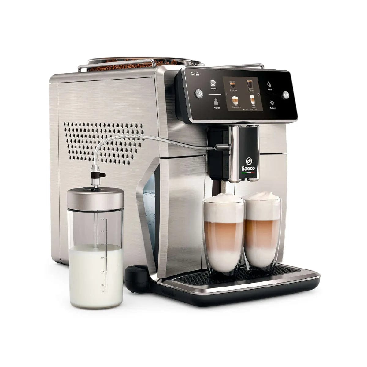 Saeco Xelsis SM7685/04 Super Automatic Espresso Machine (Stainless Steel / Silver) - Open Box (3062) Super Automatic Espresso Machine Saeco