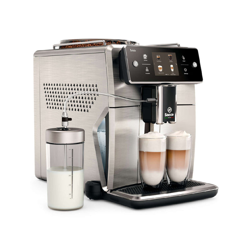 Saeco Xelsis SM7685/04 Super Automatic Espresso Machine (Stainless Steel / Silver)
