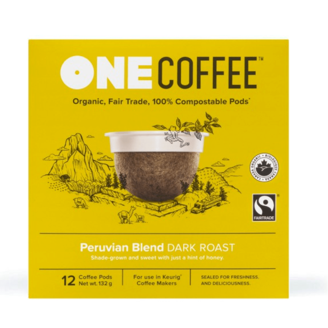 OneCoffee Peruvian Single-Serve Pods (Box of 18) K-Cups OneCoffee