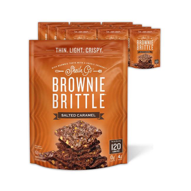 Sheila G's Salted Caramel Brownie Brittle (Case of 12 Bags x 4oz)
