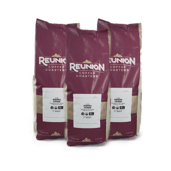 Reunion Island Sierra Verde Whole Bean Coffee Value Pack(Box of 3)