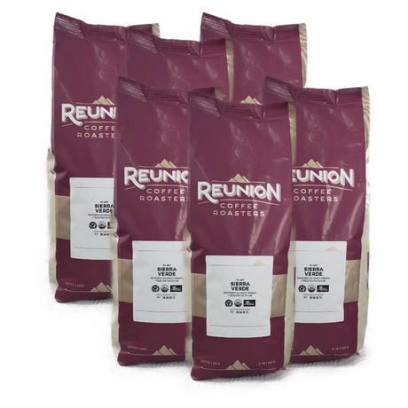 Reunion Island Sierra Verde Whole Bean Coffee Value Pack(Box of 6) Whole Bean Coffee Reunion Coffee Roasters