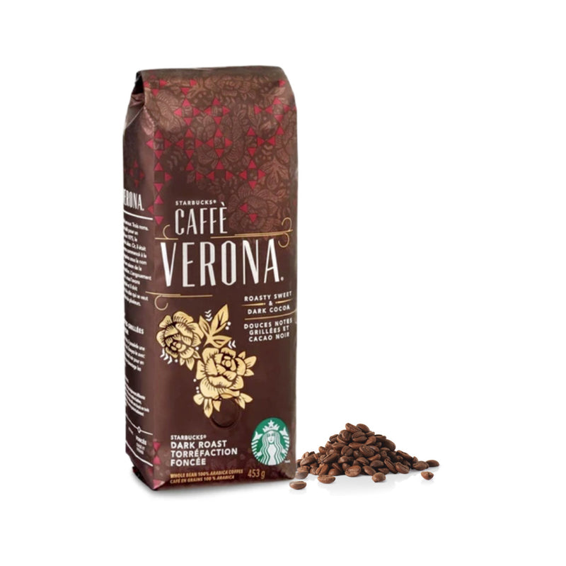 Starbucks Caffe Verona Coffee Beans (Case of 6x 1lb)