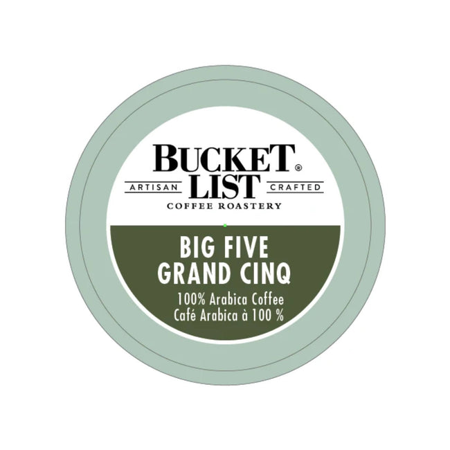 Bucket List Coffee Big Five Single Serve Pods (Box of 24)