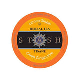 Stash Lemon Ginger Tea Single Serve Pods (Case of 96) K-Cups Stash