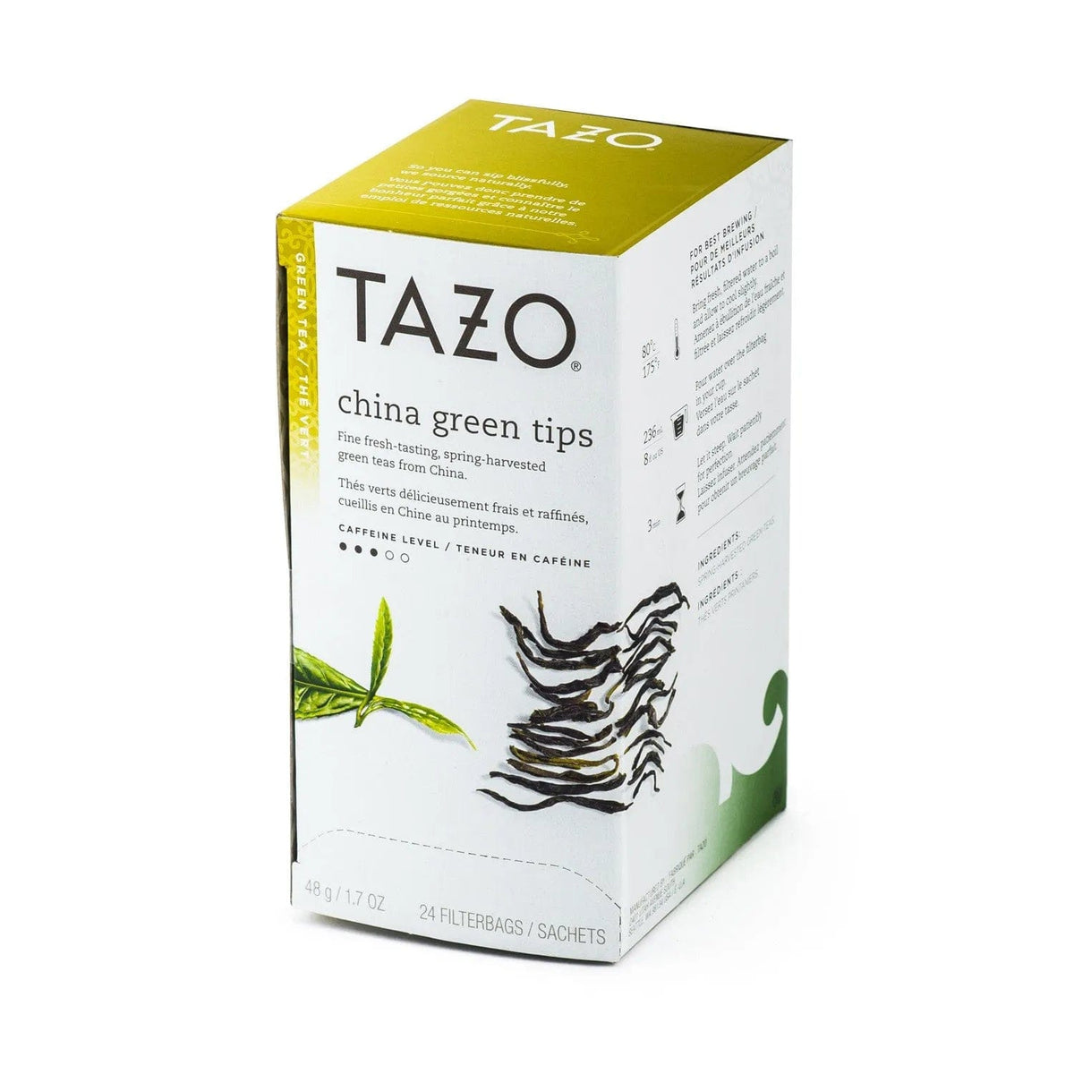 Green Tea China Tips Tea Bags - Smooth 20 Count Box