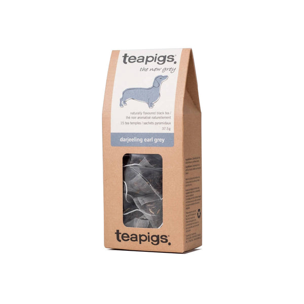 TeaPigs Darjeeling Early Grey Loose Leaf Tea Sachets (Box of 50)
