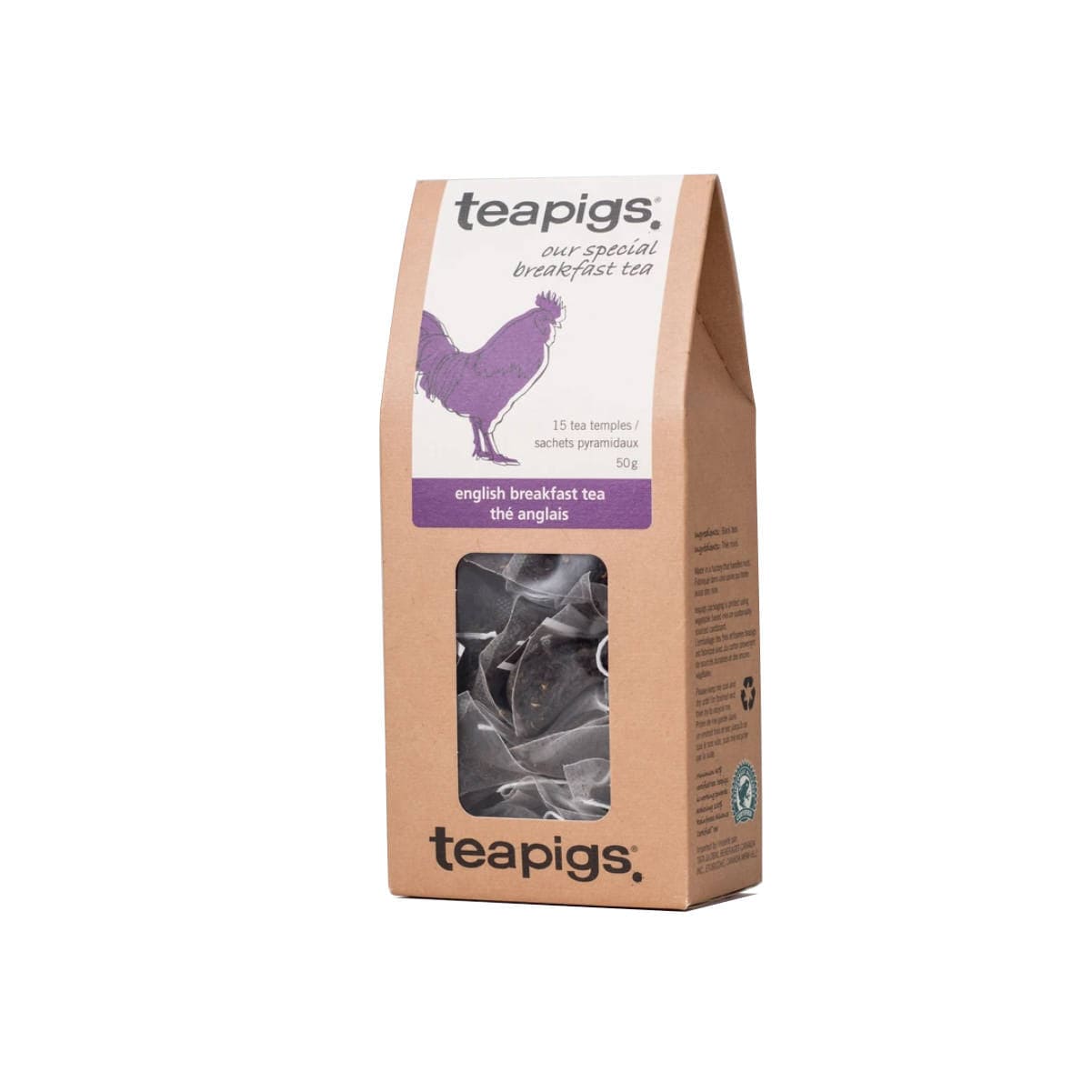 TeaPigs English Breakfast Loose Leaf Tea Sachets (Box of 15) Loose Leaf Sachets TeaPigs