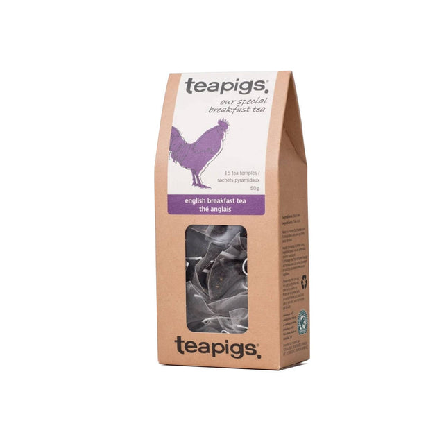 TeaPigs English Breakfast Loose Leaf Tea Sachets (Box of 15) Loose Leaf Sachets TeaPigs