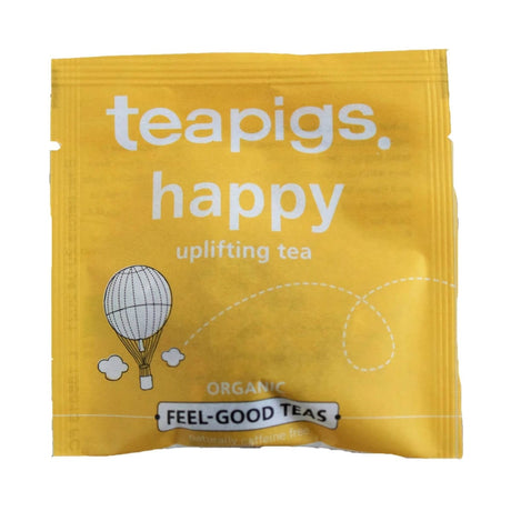 TeaPigs Happy with Lemon Balm Loose Leaf Tea Sachets (Box of 50) Loose Leaf Sachets TeaPigs