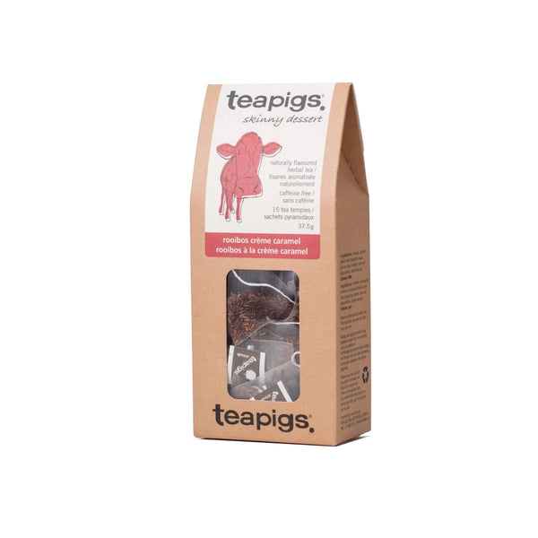 TeaPigs Rooibos Creme Caramel Loose Leaf Tea Sachets (Box of 50)