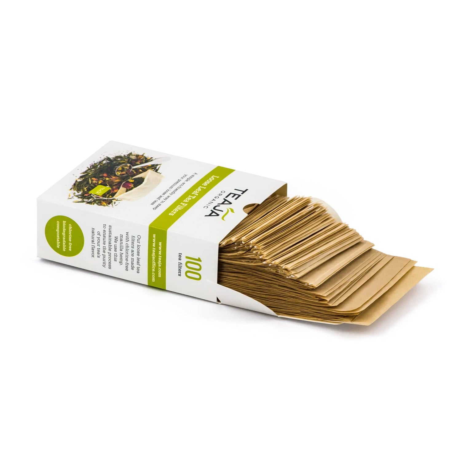 Teaja Loose Leaf Tea Filters (Box of 100 Filters) Accessory Teaja