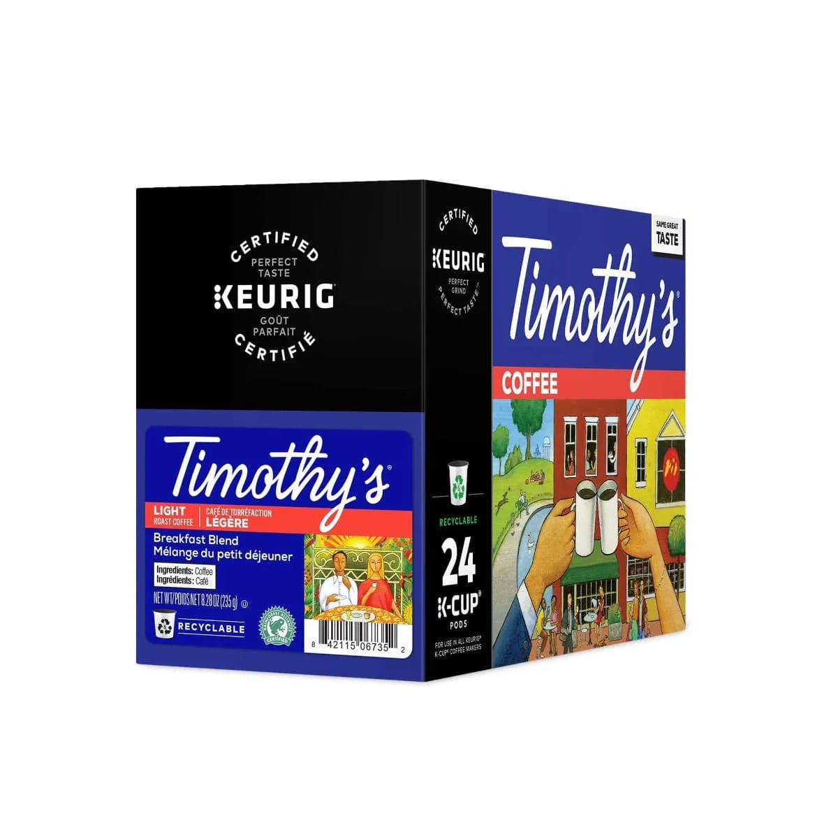 Timothy's Breakfast Blend K-Cup® Recyclable Pods (Box of 24) K-Cups Timothy's