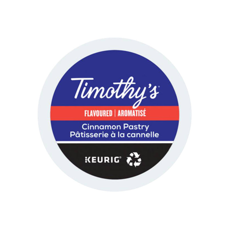 Timothy's Cinnamon Pastry K-Cup® Recyclable Pods (Case of 96)