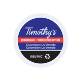 Timothy's Colombian La Vereda K-Cup® Recyclable Pods (Case of 96) K-Cups Timothy's