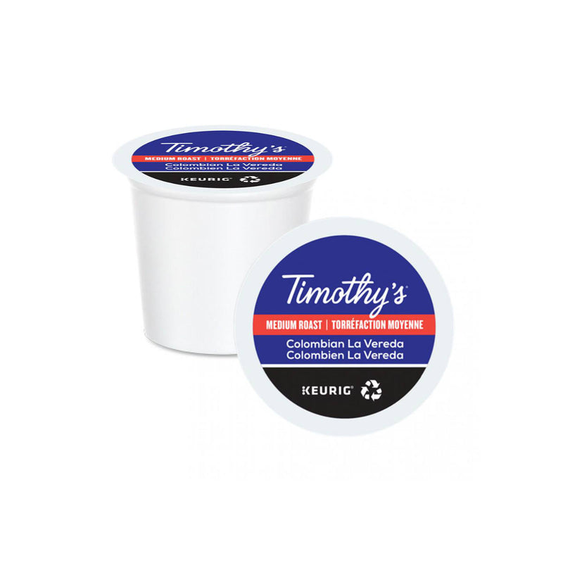 Timothy's Colombian La Vereda K-Cup® Recyclable Pods (Case of 96)