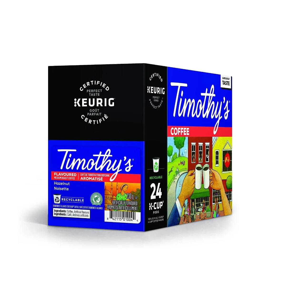 Timothy's Hazelnut K-Cup® Recyclable Pods (Box of 24) K-Cups Timothy's