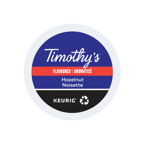 Timothy's Hazelnut K-Cup® Recyclable Pods (Case of 96)