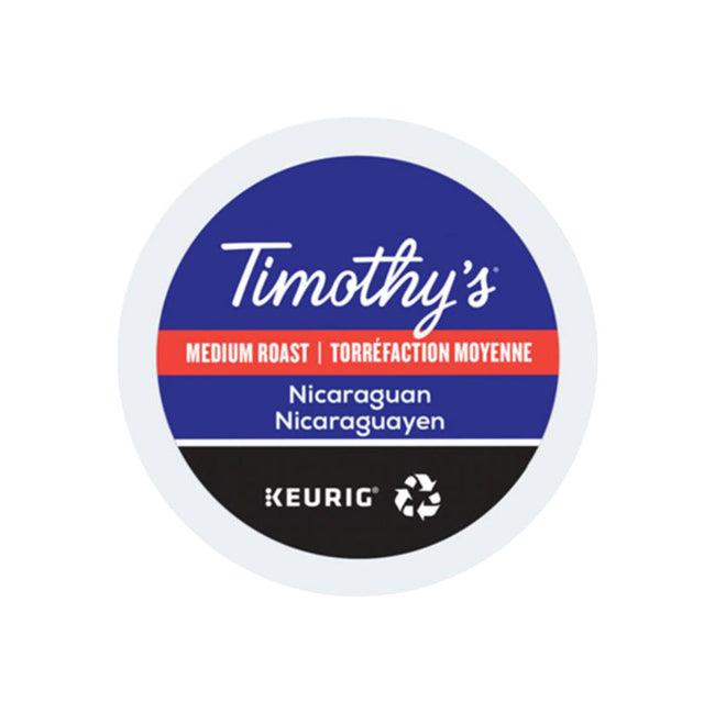 Timothy's Nicaraguan  K-Cup® Recyclable Pods (Case of 96)