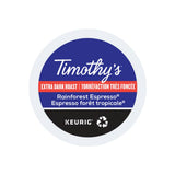 Timothy's Rainforest Espresso K-Cup® Recyclable Pods (Case of 96) | Best Before Nov 10, 2024 K-Cups Timothy's