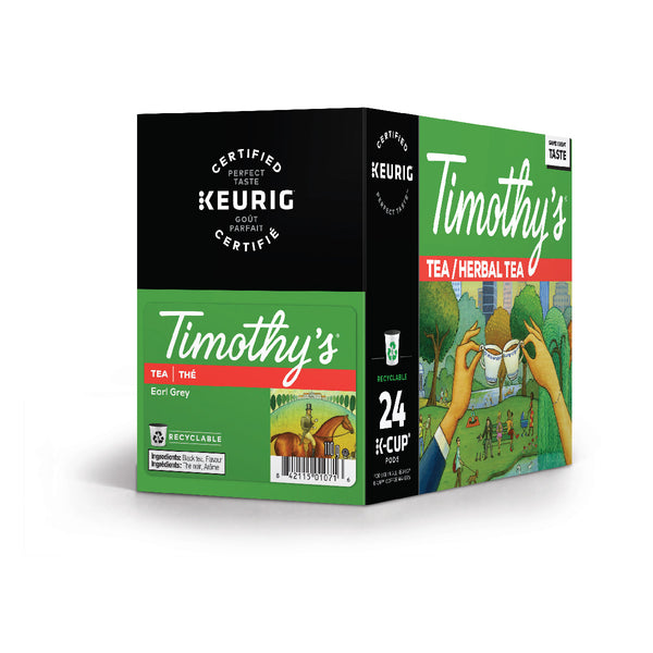 Timothy's Earl Grey Tea K-Cup® Recyclable Pods (Case of 96)