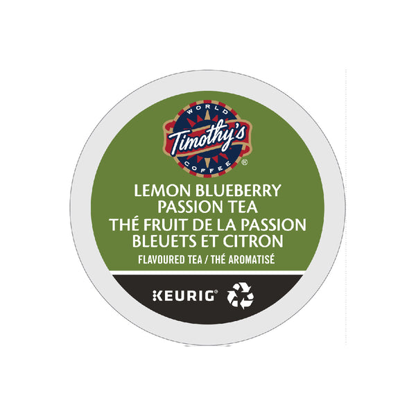 Timothy's Lemon Blueberry Passion Tea K-Cup® Recyclable Pods (Box of 24)