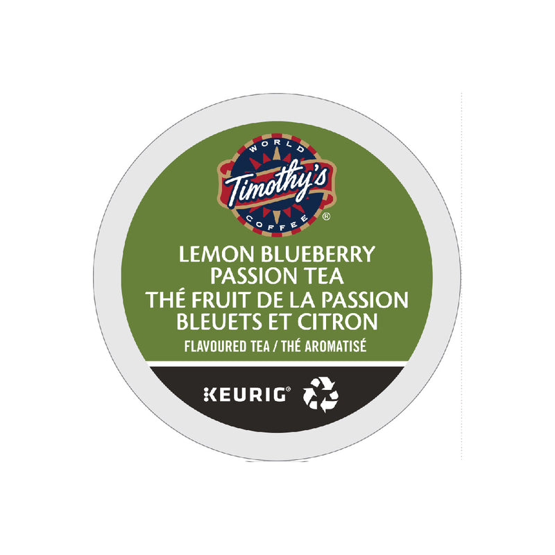 Timothy's Lemon Blueberry Passion Tea K-Cup® Recyclable Pods (Case of 96)